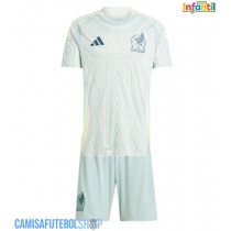 Camisa de time de futebol México Replicas 2º Equipamento Infantil Copa America 2024 Manga Curta (+ Calças curtas)